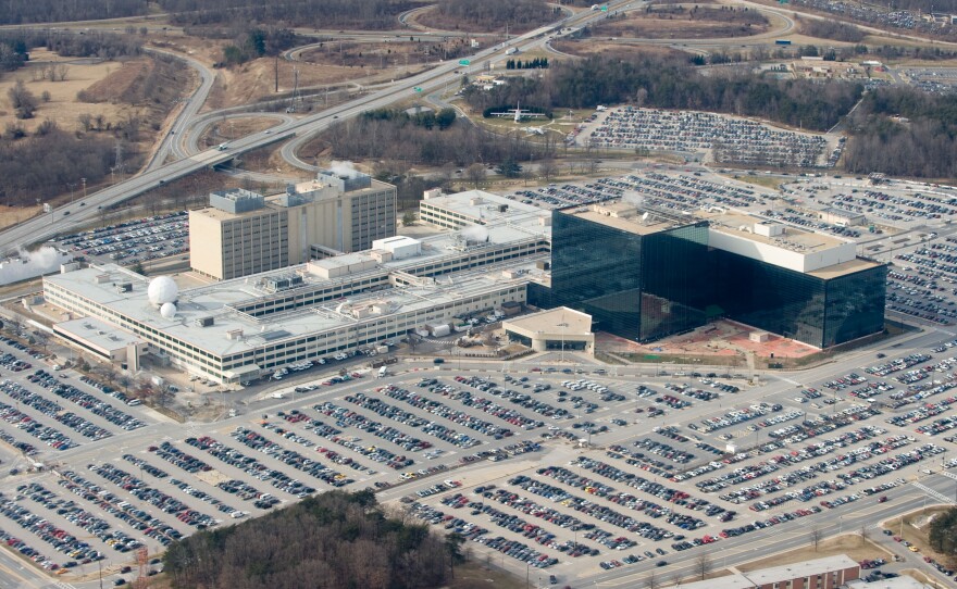 The National Security Agency headquarters at Fort Meade, Md. The agency has been trying to build a quantum computer,