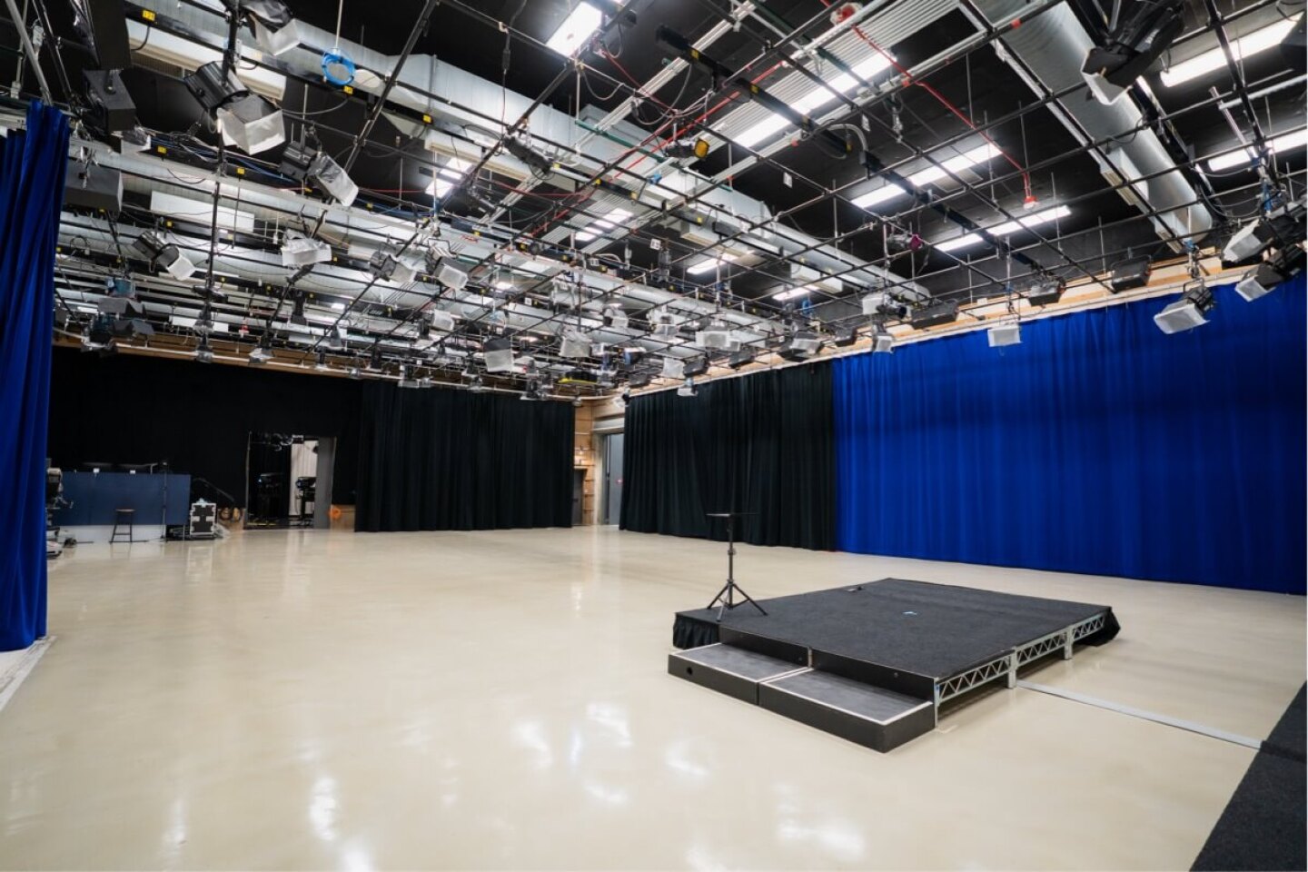 Studio A offers a premier production experience, supported by our professional staff who are ready to assist your event needs