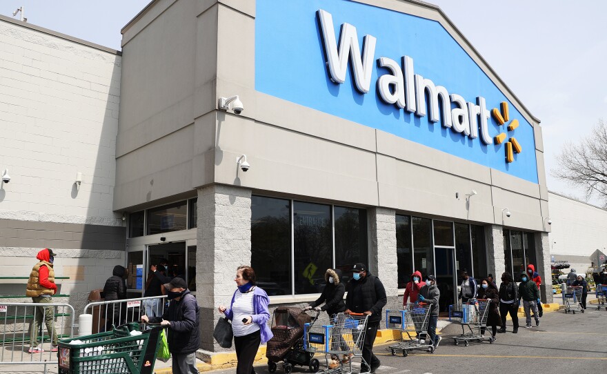 Walmart and Sam's Club will begin requiring shoppers to wear masks inside their stores on Monday.