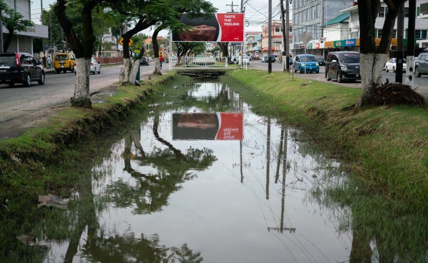 The oil revenue that Guyana has received so far has been set aside in a fund to be used for future development and growth projects. Some Guyanese, who haven't felt the benefit of the drilling yet, are skeptical that they ever will, while others have concerns about environmental impacts. But few people openly oppose the oil development.