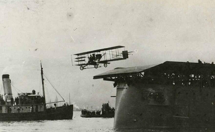 An early shipboard take-off.