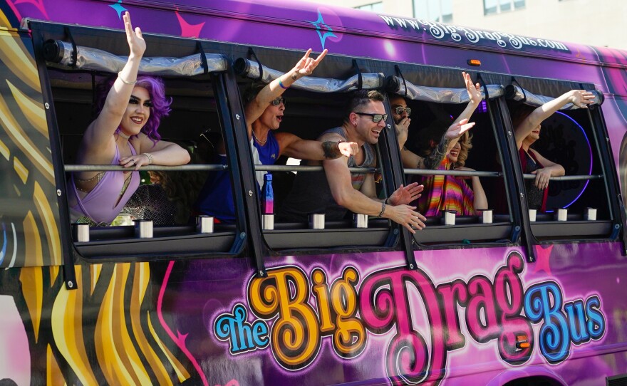 Participants attend the Nashville Pride parade on June 25, 2022 in Nashville, Tennessee.