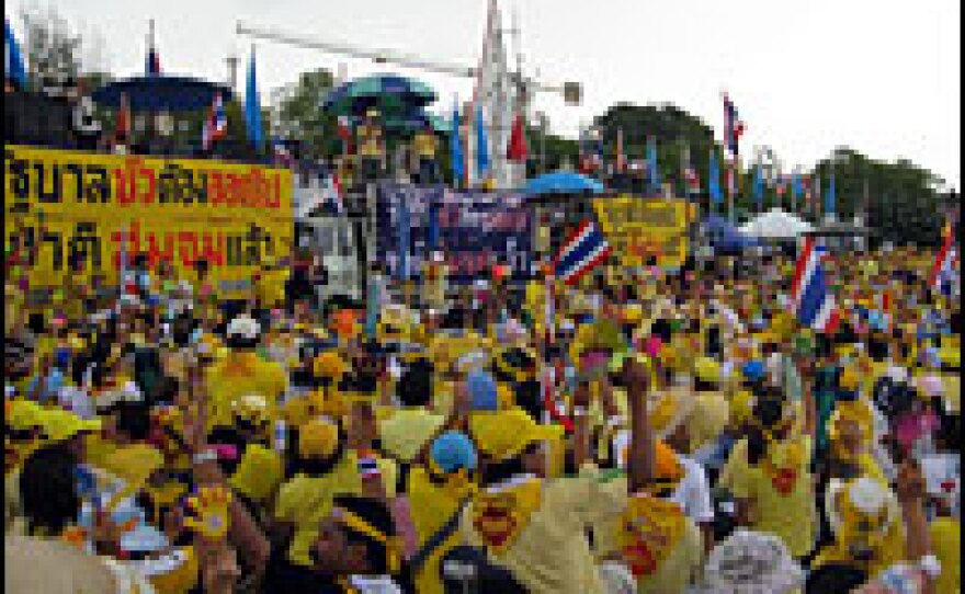 People's Alliance For Democracy protestors have been occupying the prime minister's compound in downtown Bangkok for two months.