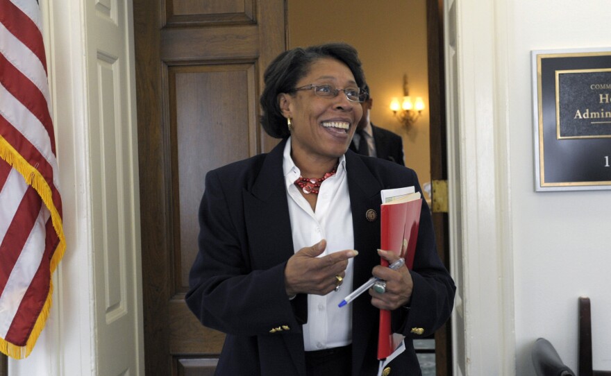 Rep. Marcia Fudge (D-OH) chair of the Congressional Black Caucus, says her group fears an immigration overhaul that greatly expands high-tech visas could have an adverse impact on blacks aspiring to such jobs.