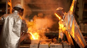 Workers in a steel mill in Newport News, Va. Using aerial footage, high-definition video and real-time satellite data, AMERICA REVEALED traces the movements and communications that miraculously come together to manufacture goods, transport people and materials, grow tons of food and power our increasingly tech-savvy nation.