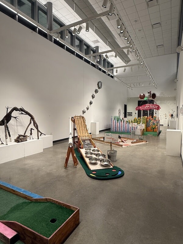 Anna Stump's collaborative art installation-meets-mini golf course, "Mojaveland," is currently on view at Hyde Gallery.
