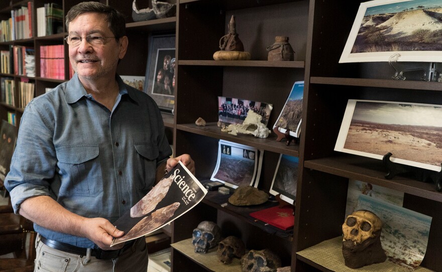 Rick Potts, director of the National Museum of Natural History's Human Origins Program at the Smithsonian. He has been excavating in the Southern Rift Valley in Kenya since the 1980s.