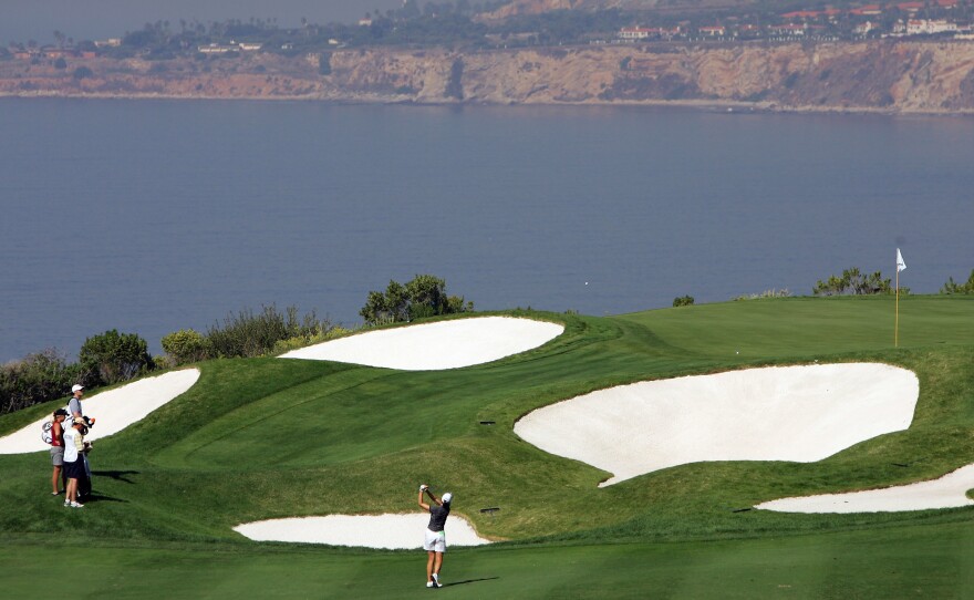 The Trump National Golf Club in Rancho Palos Verdes, seen in 2005, has removed a list of charitable donations it once posted on its website. An NPR examination of that list reveals inconsistencies and errors.