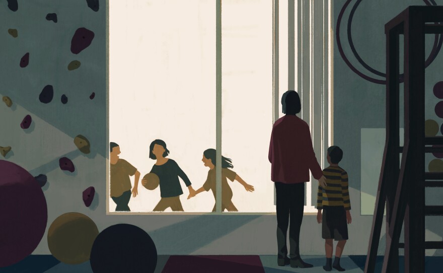 Stephanie and Natalie enrolled their older son in sessions at a Brain Balance Achievement Center in the hope that it would help him make friends.