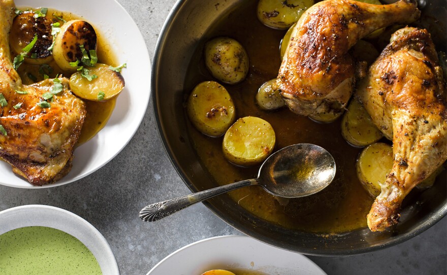 Skillet-Roasted Peruvian Style Chicken