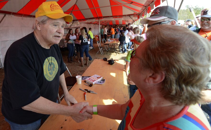 Former Rep. Ben Jones, a Democrat, wrote an open letter calling on voters to oust Eric Cantor in the Republicans' open primary — an event that transpired Tuesday. A former actor, Jones played the role of Cooter on TV show The Dukes of Hazzard. He's seen here meeting a fan last year.
