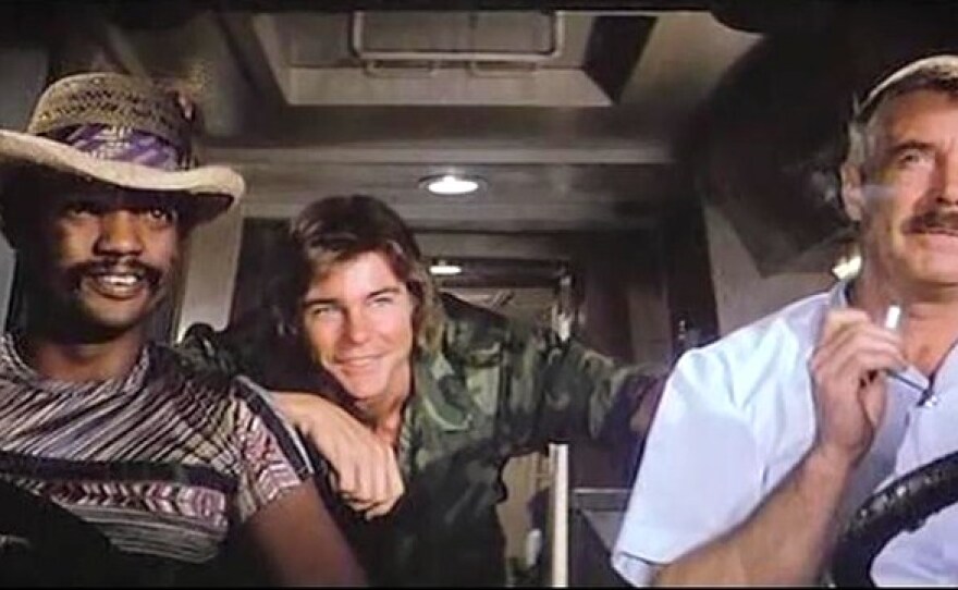 Paul Winfield, from left, Jan-Michael Vincent and George Peppard star in the 1977 film "Damnation Alley." It screens on May 24 at Digital Gym Cinema as part of the Reel Science film series.