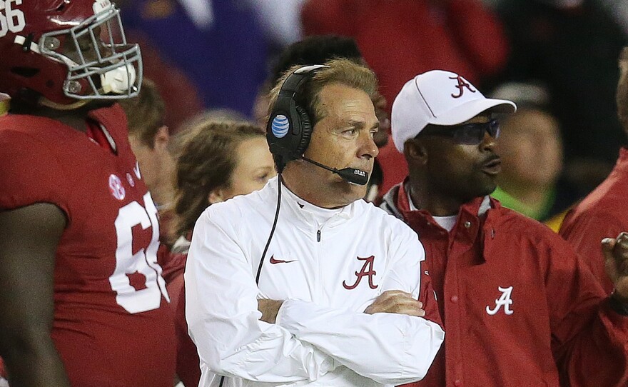 Head coach Nick Saban took over the Alabama football program in 2007.