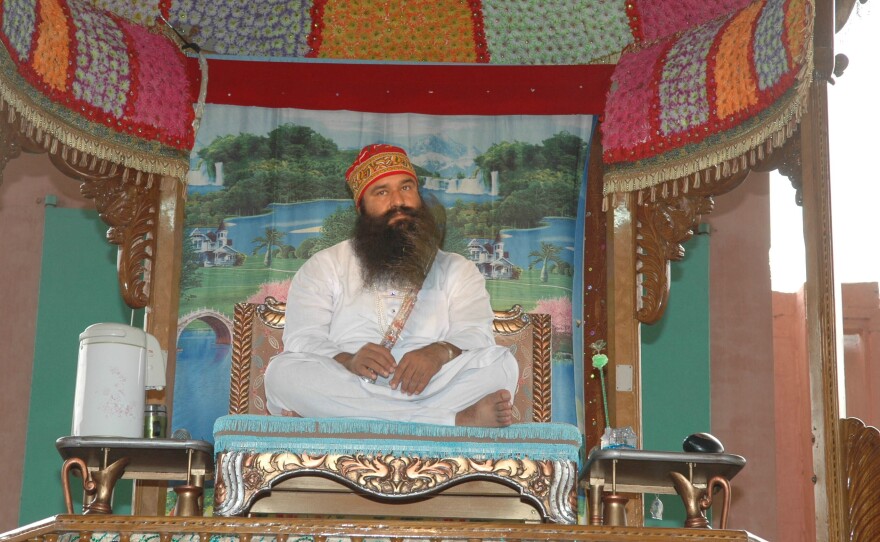 Gurmeet Ram Rahim Singh, shown here in 2007, was sentenced to 20 years in prison on Monday.