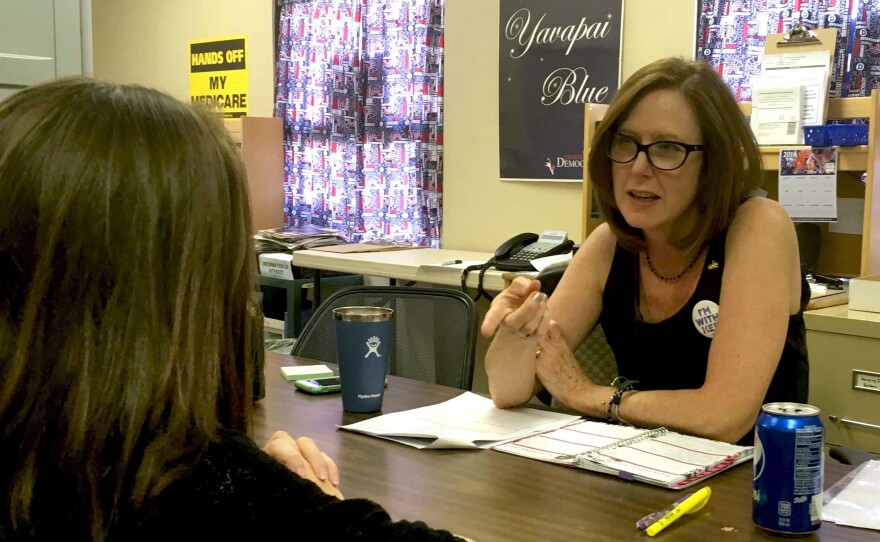 Kari Hull is a field organizer for the Arizona Democratic Party dedicated to Yavapai County, a Republican stronghold.