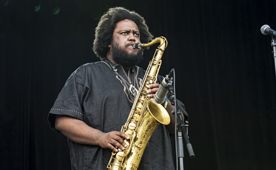 Kamasi Washington, a 37-year-old saxophone player from Los Angeles, is a major player in Nate Chinen's new book <em>Playing Changes.</em>
