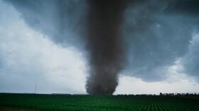 A tornado is pictured in this still from "Extreme Weather," a new IMAX film playing at the Fleet Science Center.