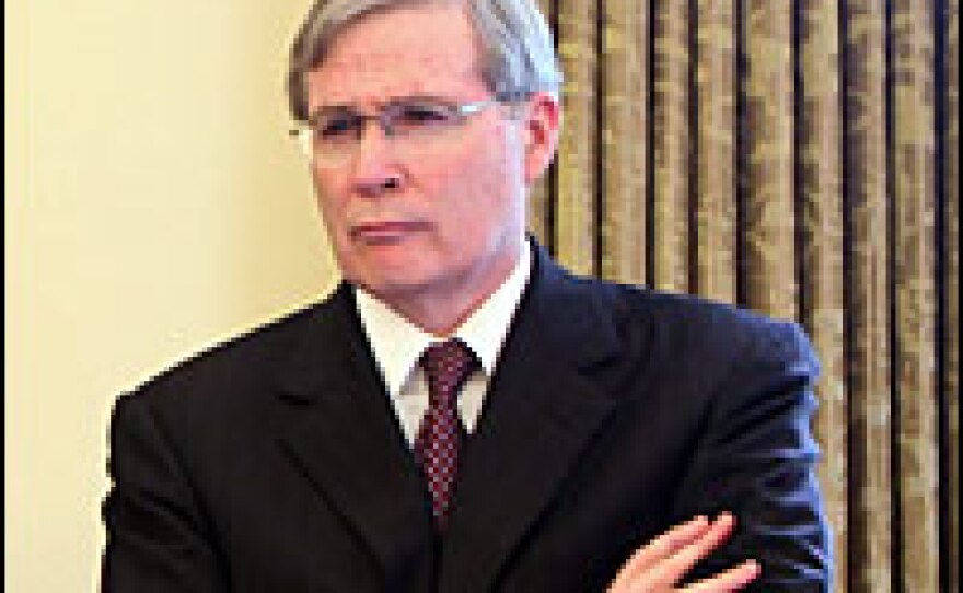 National security advisor Stephen Hadley will go to the Middle East next week to keep up the pressure on Israelis and the Palestinians to start peace talks. Hadley is seen in this  photo from earlier this month.