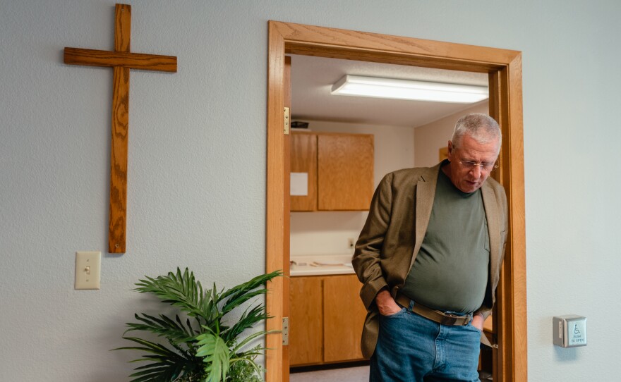 Jeff Skinner is the pastor at Sparta's Gospel Baptist Church. He and other local church leaders are helping Afghan refugees resettle by raising money and assisting with travel plans.
