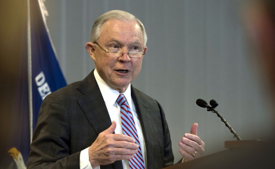 Attorney General Jeff Sessions speaks about immigration in Falls Church, Va., last week.