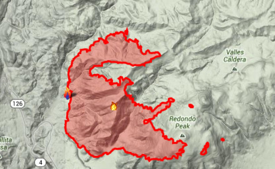 The Thompson Ridge Fire is threatening Redondo Peak in the Valles Caldera National Preserve.