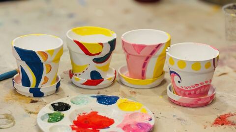 Painted pots