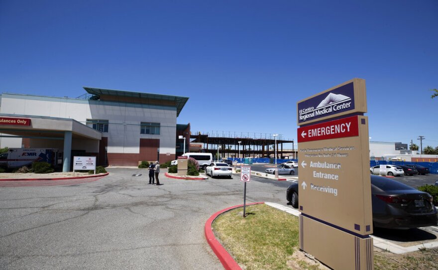 The El Centro Regional Medical Center is shown Wednesday, May 20, 2020, in El Centro, Calif.