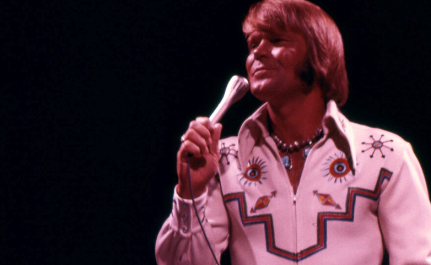 Country-pop legend Glen Campbell performs "Rhinestone Cowboy" in concert on "Doo Wop To Pop Rock: My Music Celebrates 20 Years" on PBS.