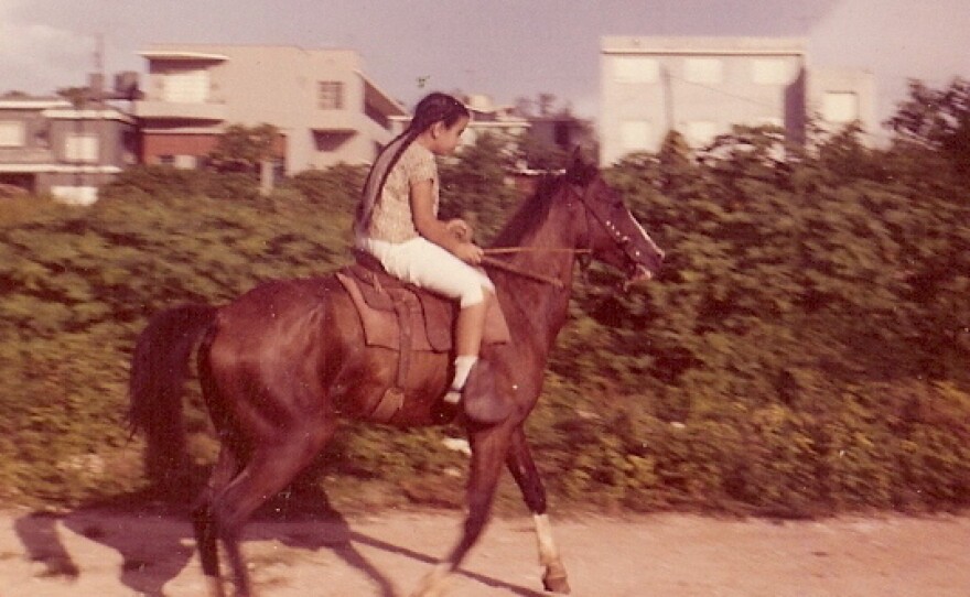 Margarita Engle as a child in Cuba.