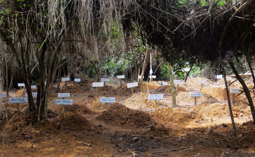When Nancy died, her sister came to the burial. The burial team carried Nancy's body from the morgue to the grave site in the forest. Her sister carried the grave stake bearing Nancy's name.