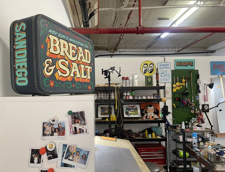 Koy Sun's studio at Bread & Salt is shown on Oct. 4, 2024.
