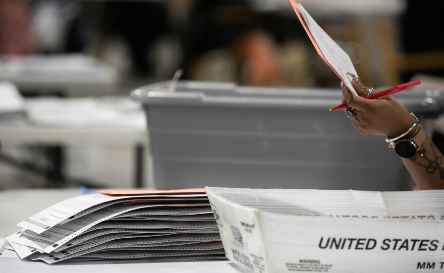 Biden on Friday overtook President Trump in Georgia and Pennsylvania — states the president had banked on winning to secure reelection.