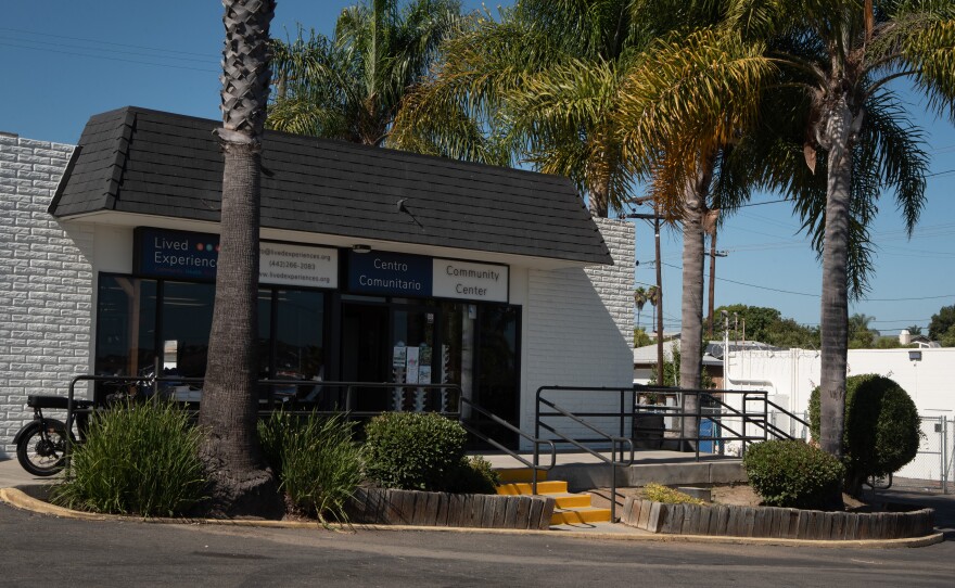 The exterior of the Lived Experiences center on North Redondo Drive in Oceanside on July 31, 2025. The center is open Monday through Saturday from 10 a.m. to 8 p.m.