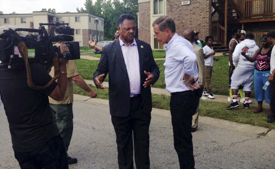 Jesse Jackson talks with NBC Nightly News anchor Brian Williams.
