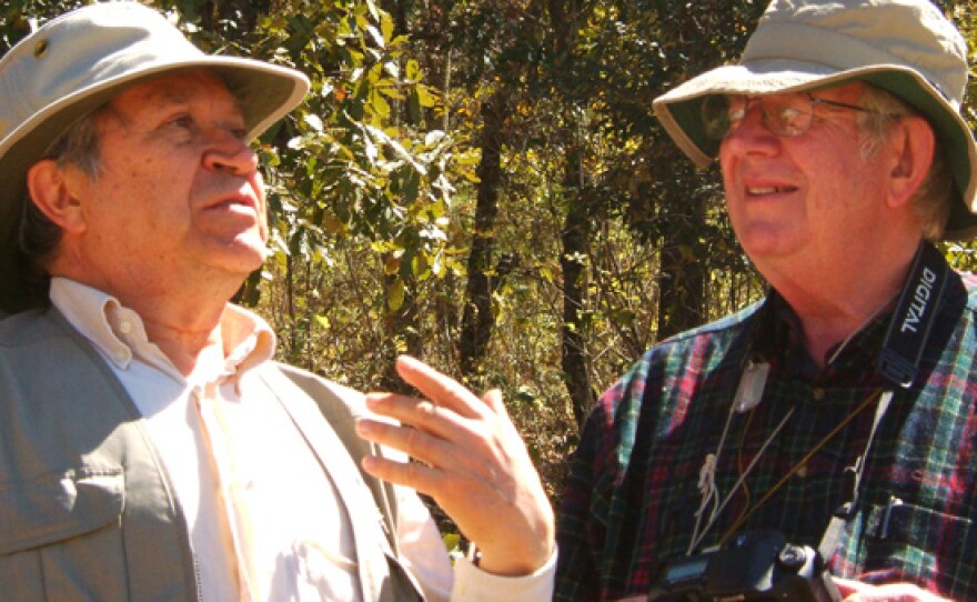 Homero Aridjis, writer, and Lincoln Brower, America's leading Monarch butterfly biologist.