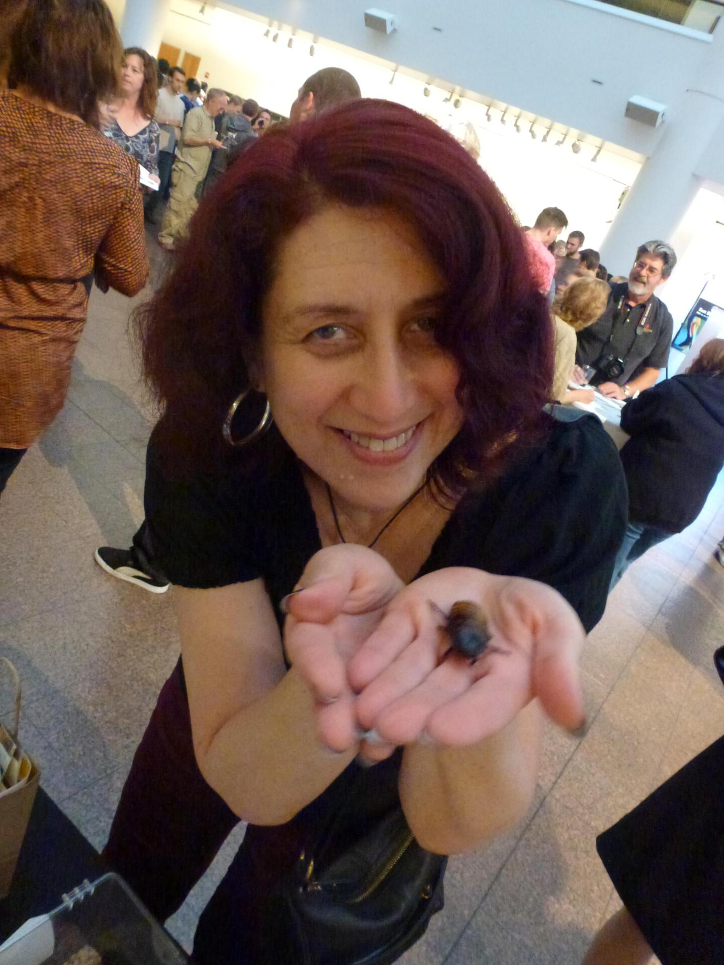 I got to play with a hissing cockroach.