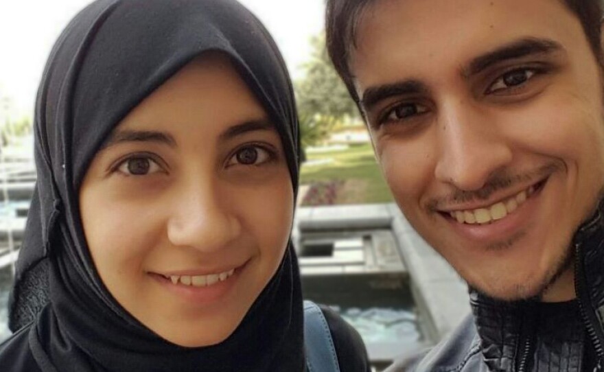 Majd and "the guy" — her husband Anmar.
