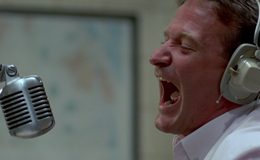 Robin Williams in "Good Morning Vietnam."