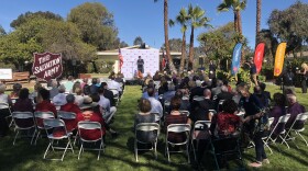 Local philanthropists Ernest and Evelyn Rady were honored at the Salvation Army's Door of Hope campus in Linda Vista Monday, Jan. 29, 2018