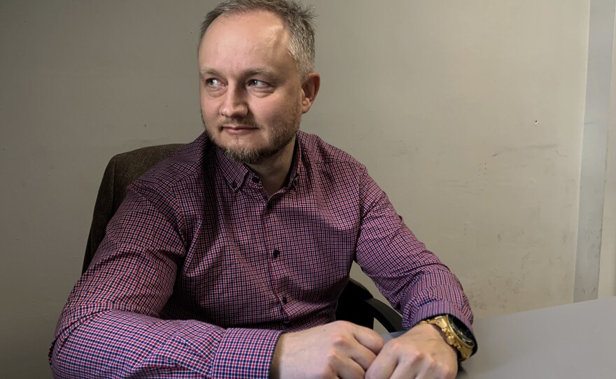 Aleksandr Azarov runs BYPOL, which stands for Union of Security Forces of Belarus.