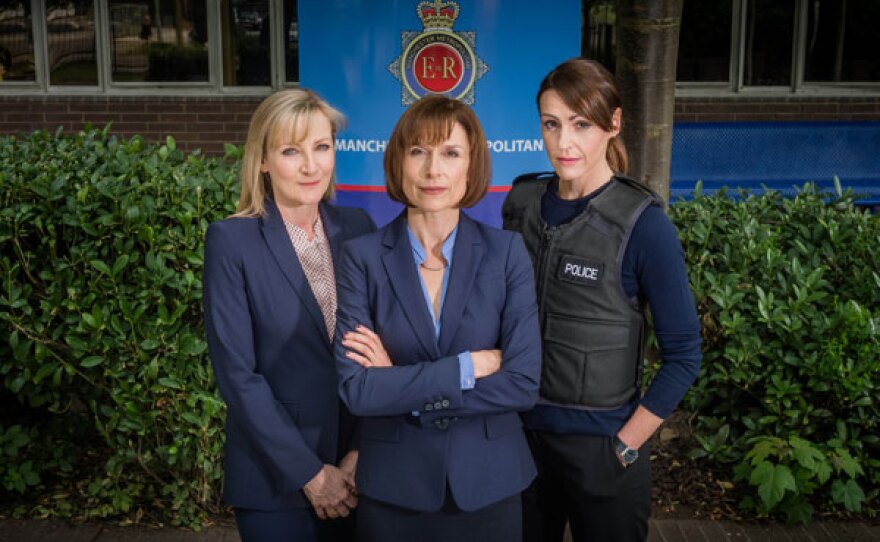 Janet Scott (Lesley Sharp), Rachel Bailey (Suranne Jones) and Gill Murray (Amelia Bullmore).