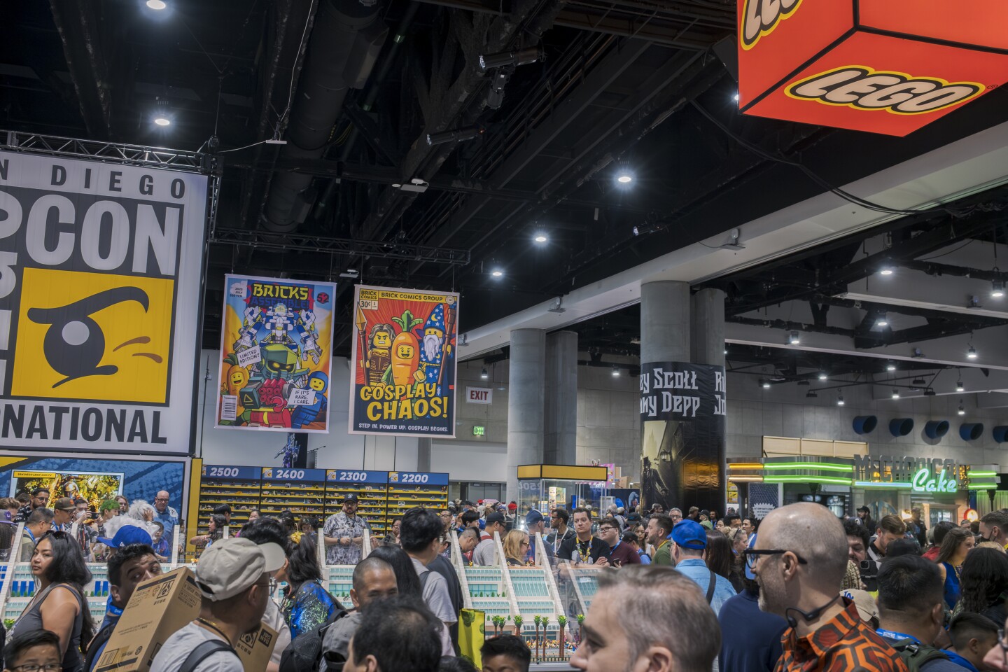 LEGO set up a strong presence on the convention floor, offering an immersive booth, activities, debuts and more. Photo taken July 25, 2025.