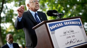 Sen. Bernie Sanders (I-VT) speaks at a news conference presenting petitions to Congress signed by more than a hundred thousand seniors nationwide September 30, 2009 in Washington, DC. 