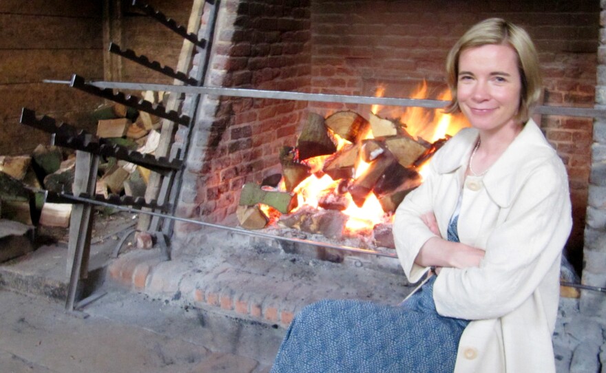 Lucy Worsley, Chief Curator at the Historic Royal Palaces in London attempted to roast on a spit powered by a dog in a wheel at the George Inn, the first time it had been done in at least a hundred years. Coco didn't fare too well in the wheel.