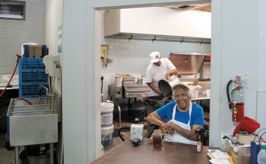 Chef Leah Chase, 92, here in the kitchen of Dooky Chase, had no qualms about rebuilding the restaurant which her father-in-law opened in 1941 in New Orleans' Treme neighborhood.