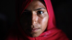 Kosar Ghaffar Ahmed, 17, participates in a literacy program in which students learn through transcribing text messages.