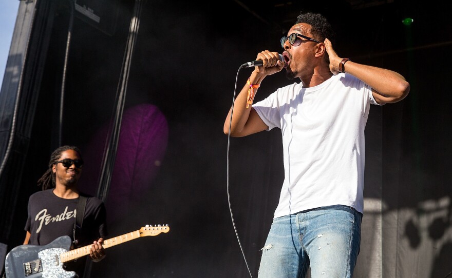 Amir Mohamed el Khalifa (Oddisee) performs onstage at the Sasquatch Music Festival at the Gorge Amphitheatre on May 30, 2016 in George, Washington.