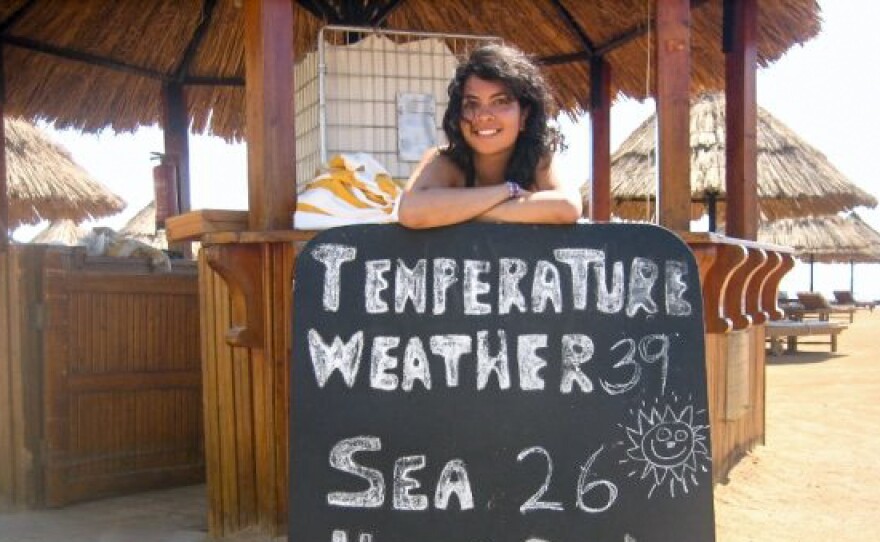 The author recently posted this photo of her last trip to Sharm el-Sheikh, back in 2009, on the "Fight For Sharm" Facebook page.