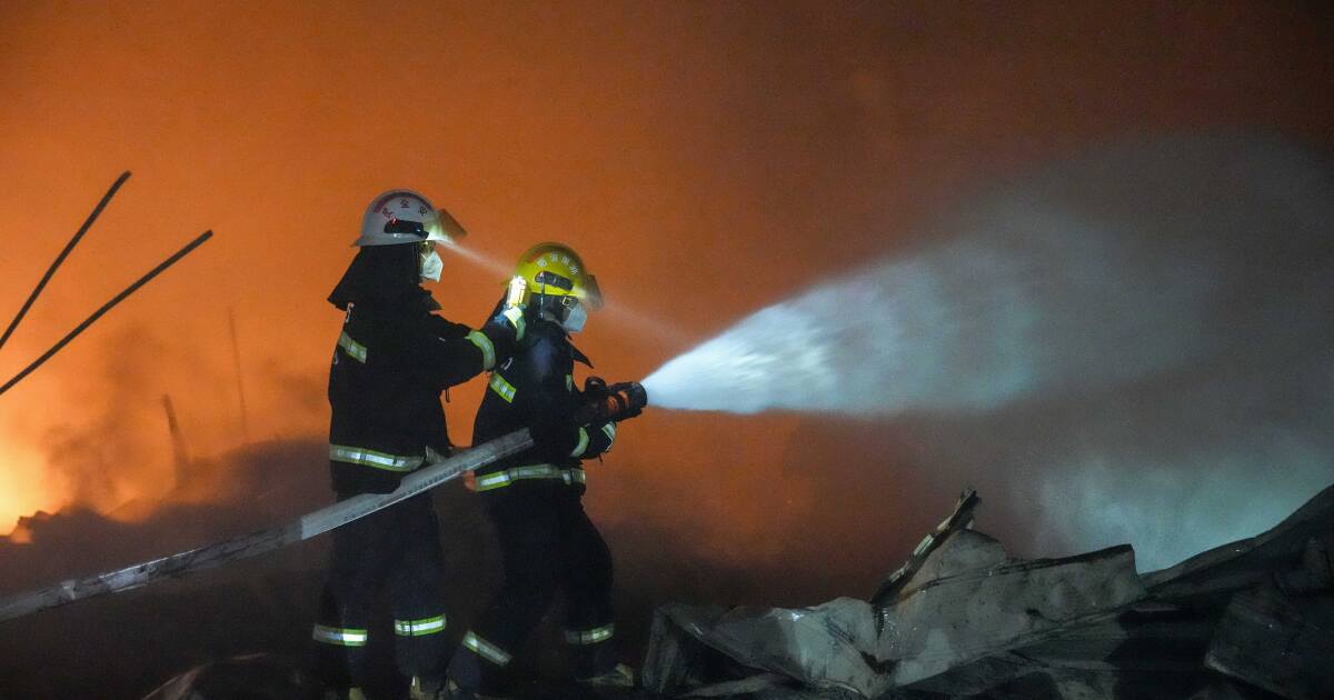An explosion at a fireworks plant in China kills at least 26 people, state media says