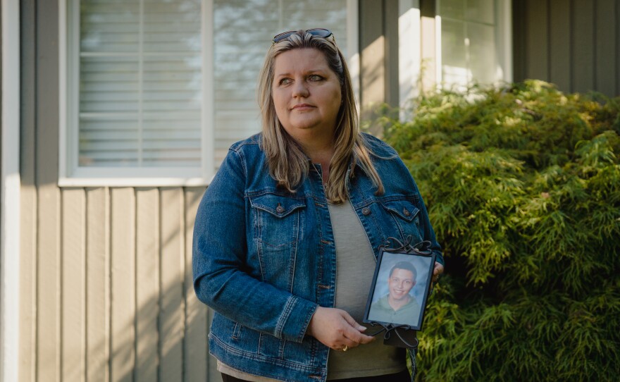Kristi Alcayaga's teenage son, Michael, was able to try a cancer drug called clofarabine that got an accelerated approval from the Food and Drug Administration. But the medicine didn't help him.